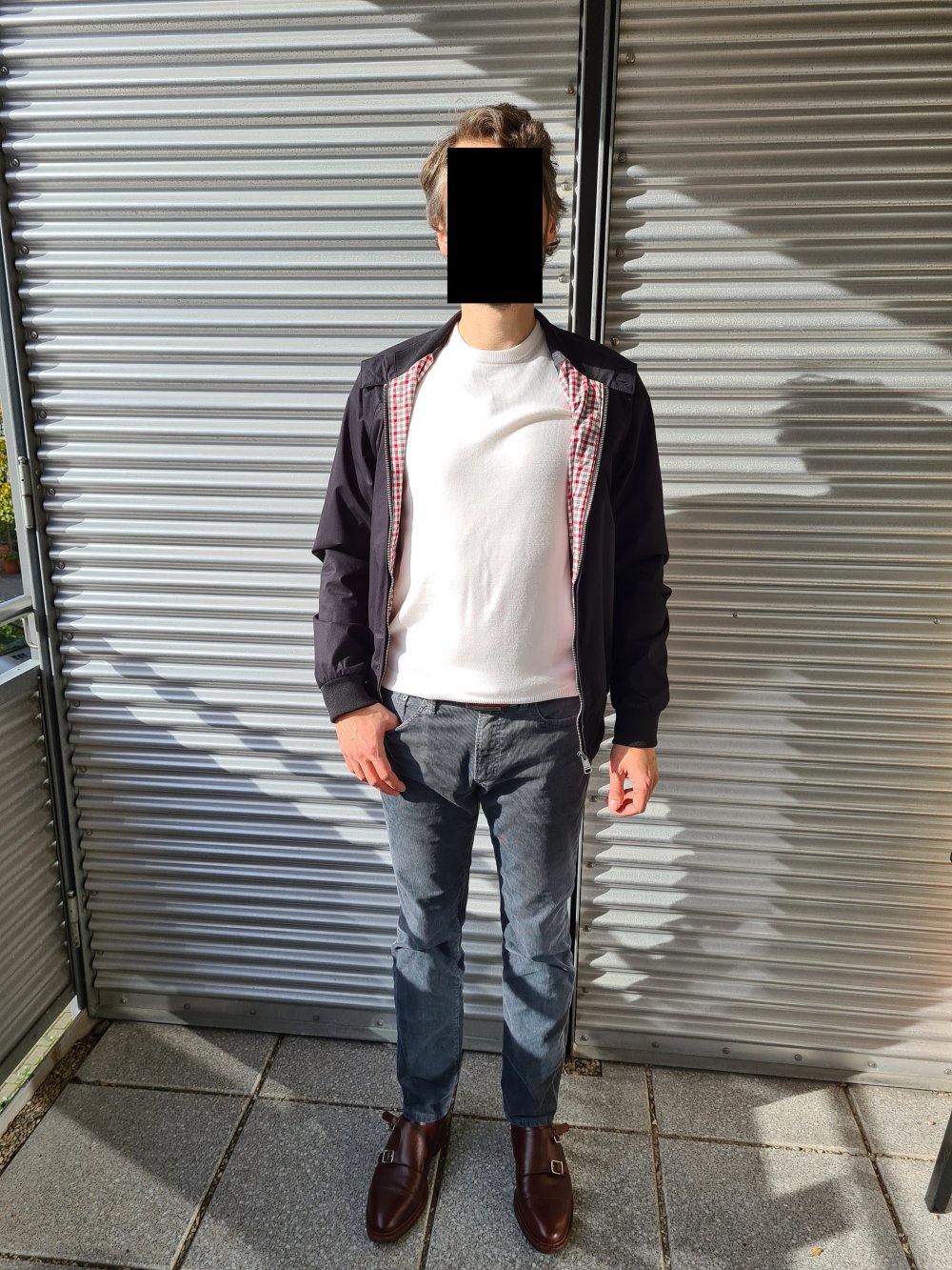 Ben Sherman Harrington Jacke, Größe S, schwarz