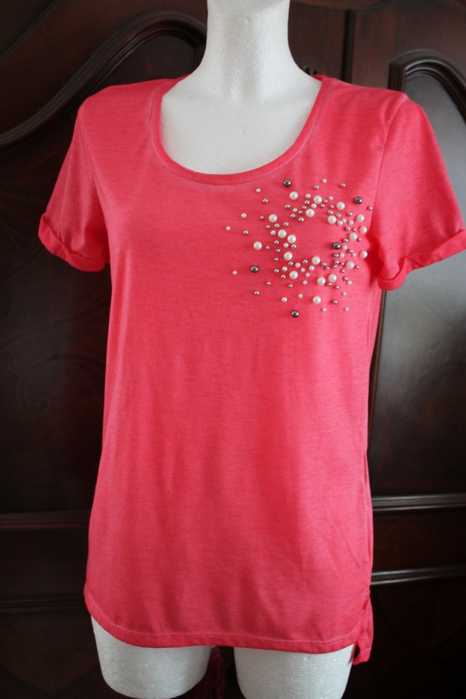 Neues Shirt mit Perlen Gr.S