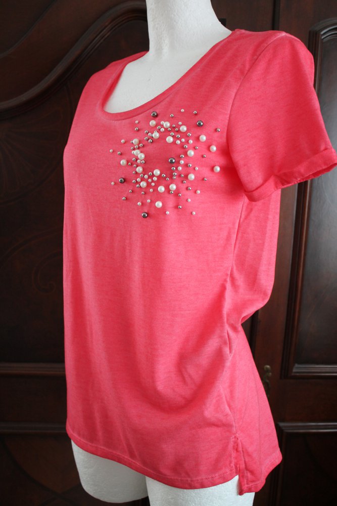 Neues Shirt mit Perlen Gr.S