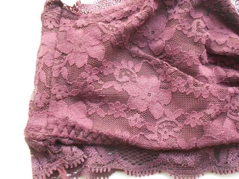 Spitzen-Bustier bordeaux Gr. 36 H&M