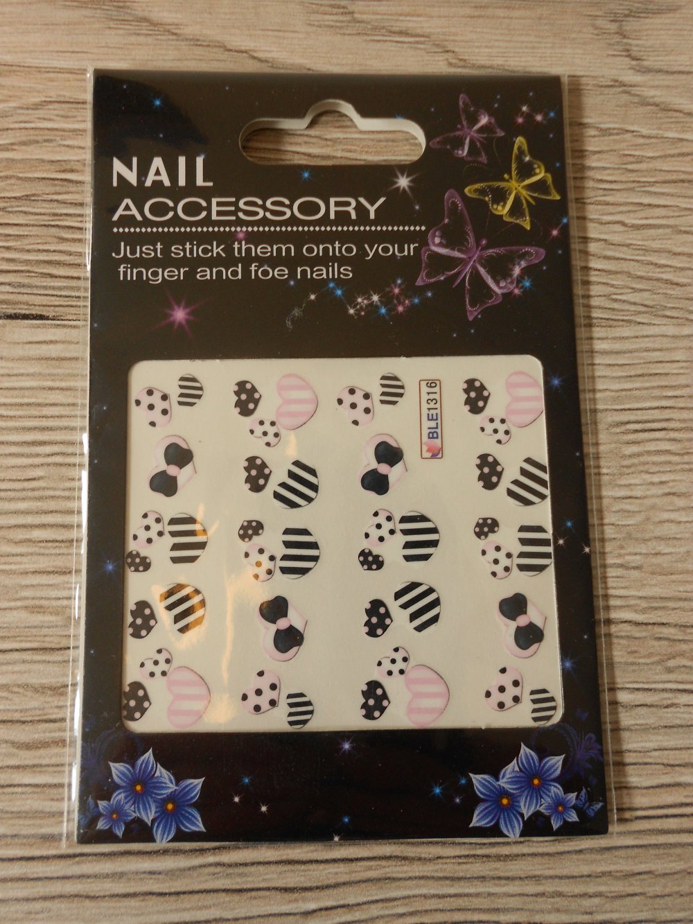 Nagelsticker Water decals Herzen für Nail-Art Nageldesign
