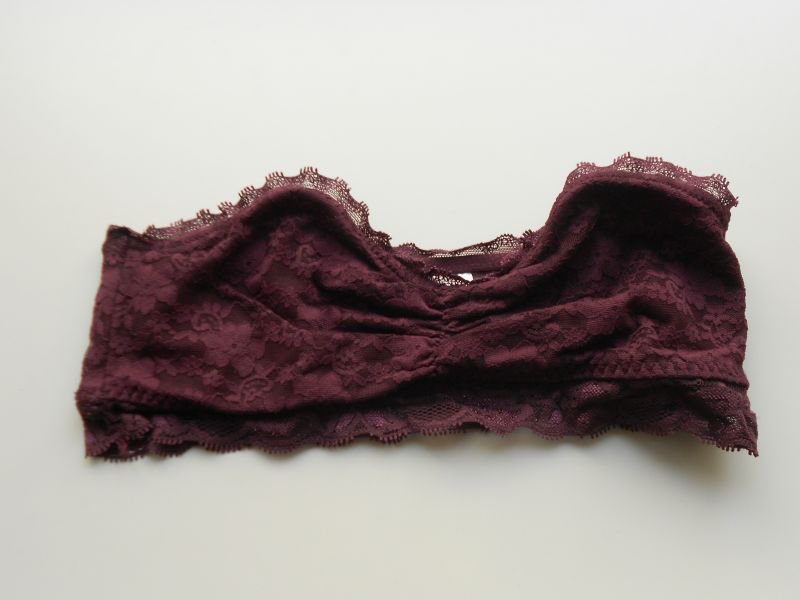 Spitzen-Bustier bordeaux Gr. 36 H&M