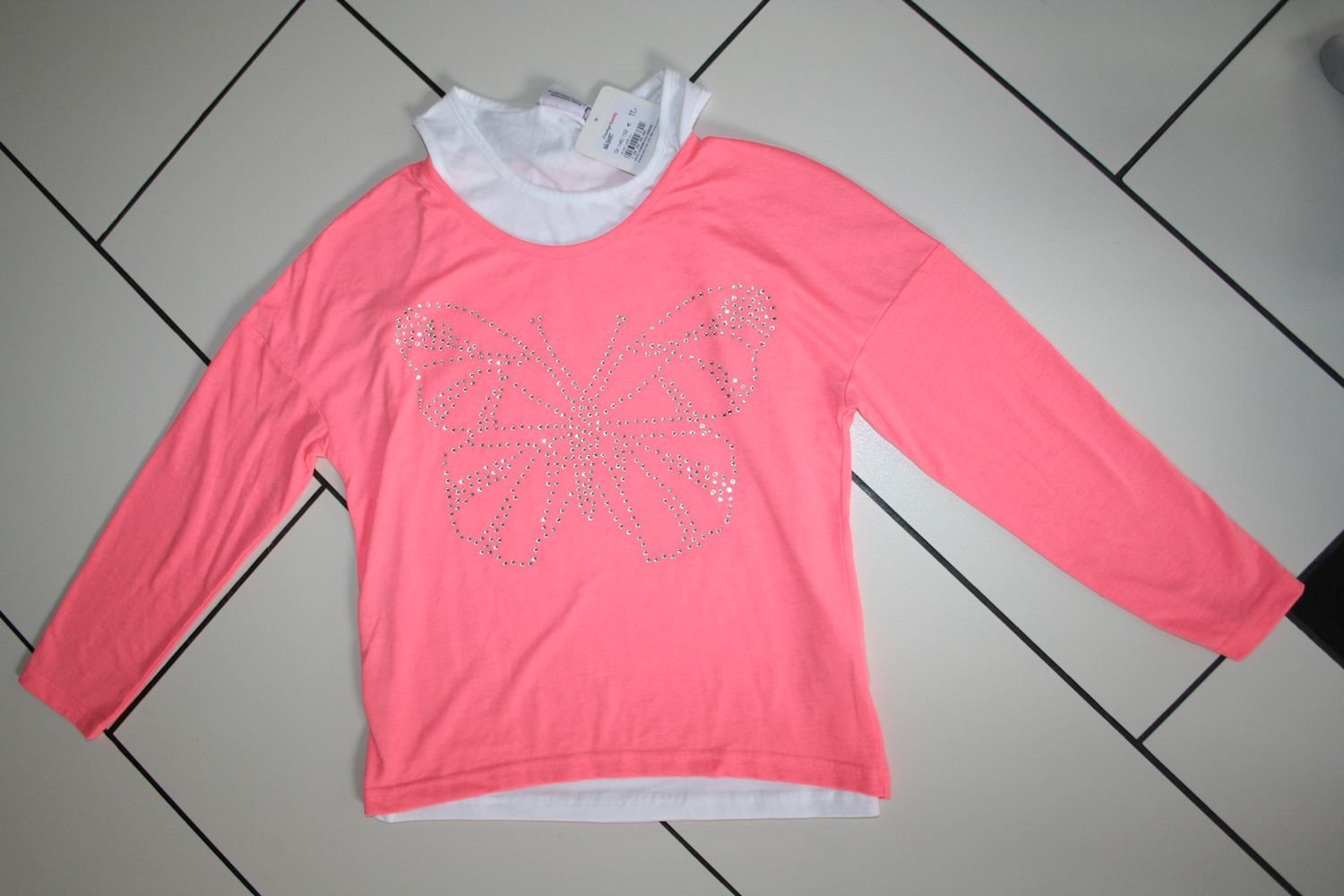 Neu mit Etikett . 2-tlg Shirt Top Gr.146/152 . Mädchen . Ernstings Family Yigga