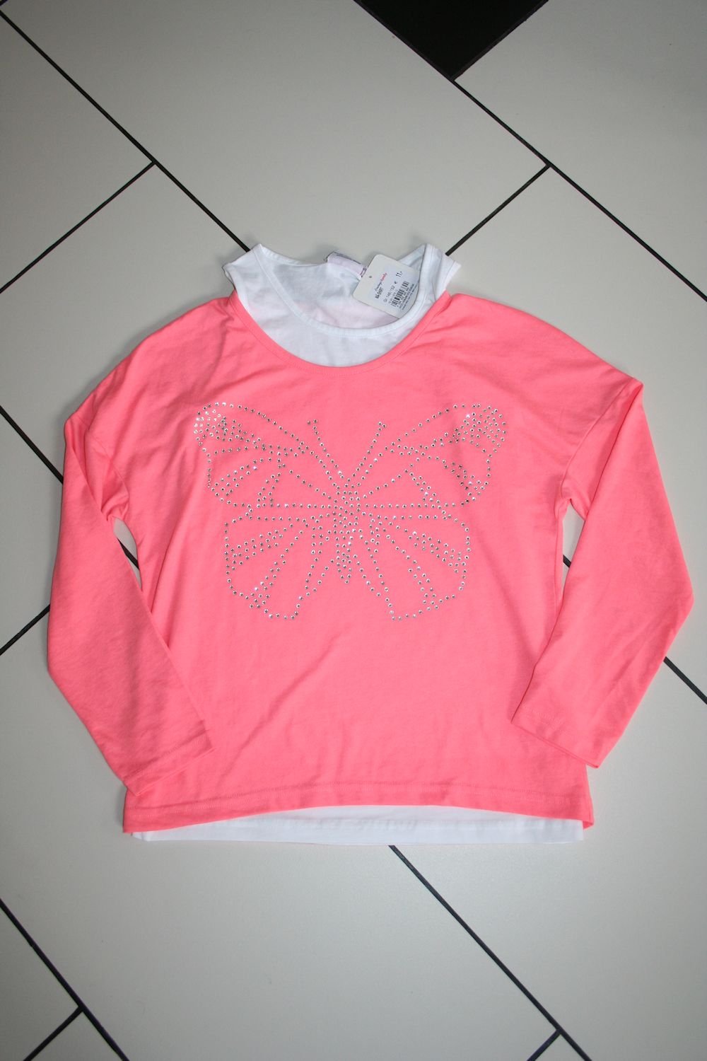 Neu mit Etikett . 2-tlg Shirt Top Gr.146/152 . Mädchen . Ernstings Family Yigga