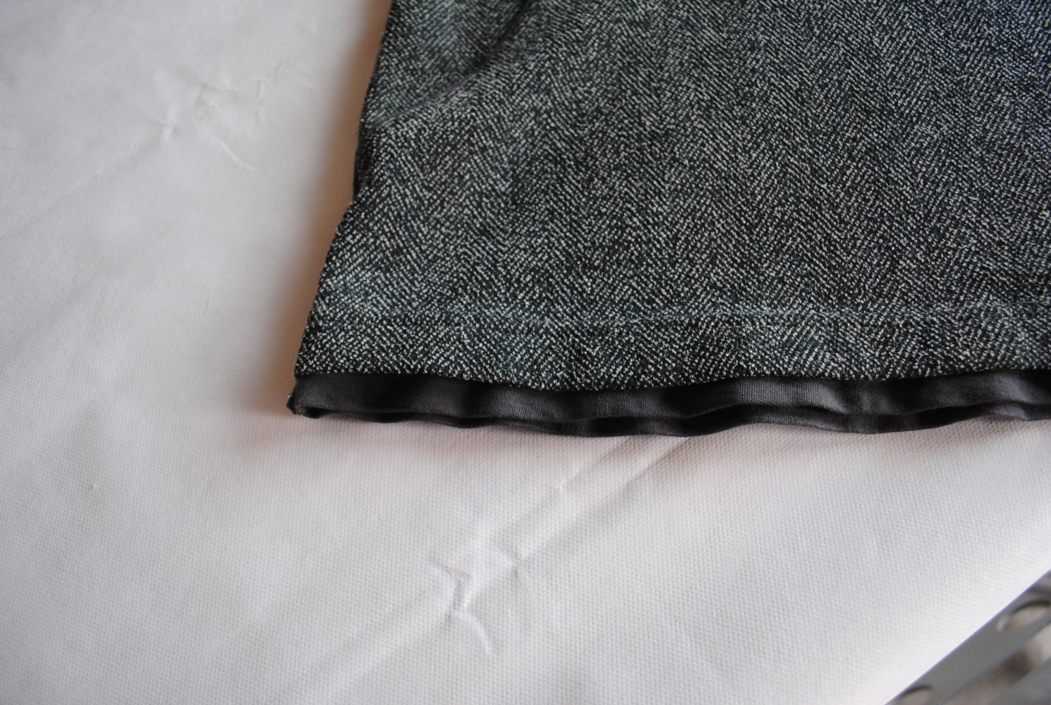 grau meliertes Kleid stretchig XL