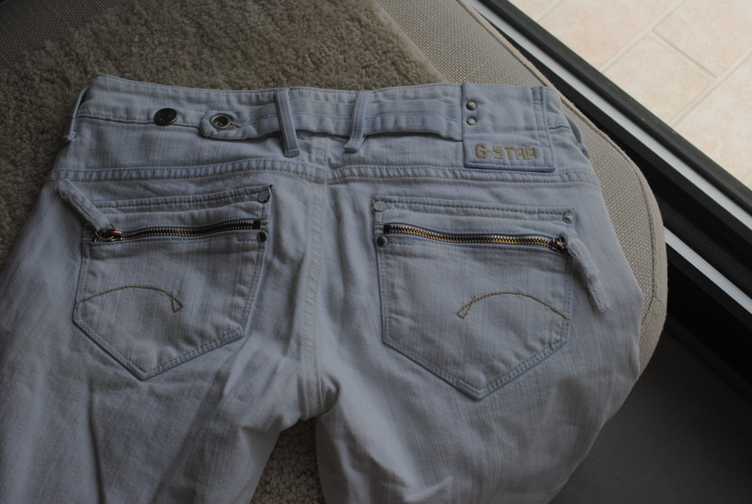 G-Star Jeans weiss kurzform 7/8 Jeans W29