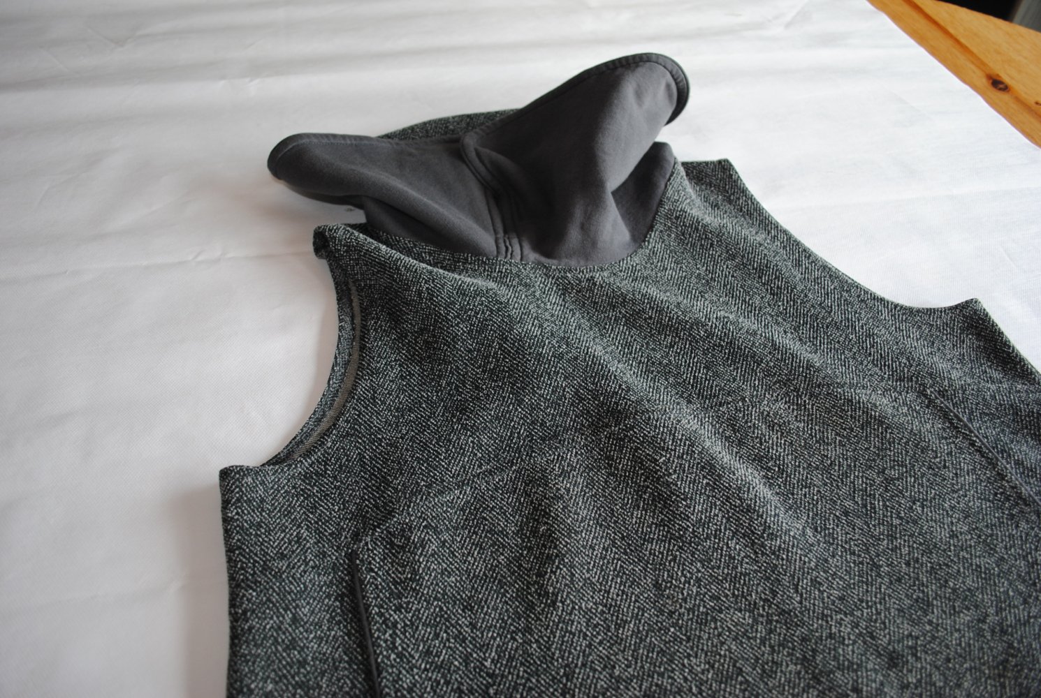 grau meliertes Kleid stretchig XL