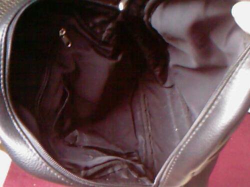 Original Kunstleder Rucksack Fossil schwarz