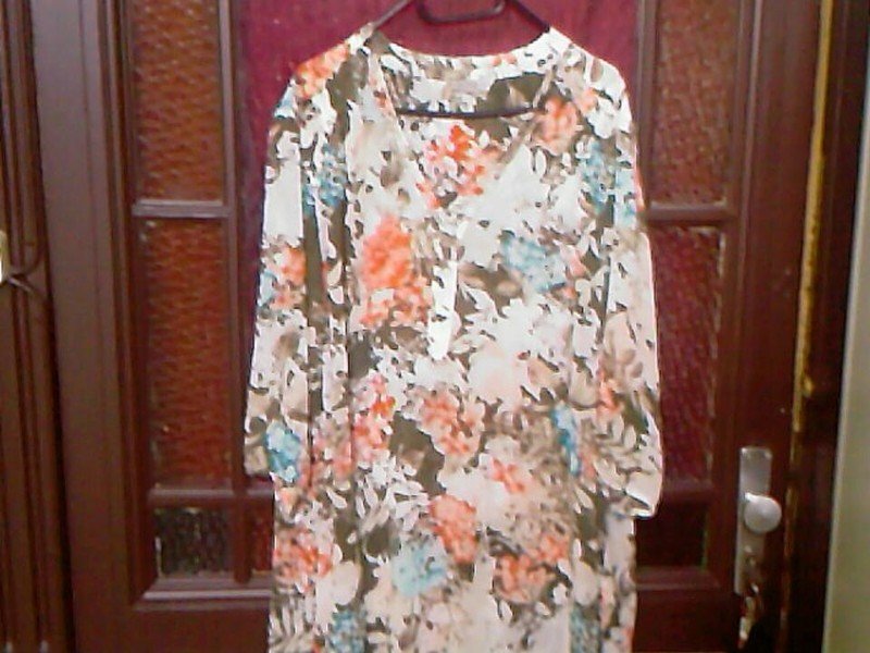 luftige Long Bluse Tunika sommerlich Gr.56 blickdicht