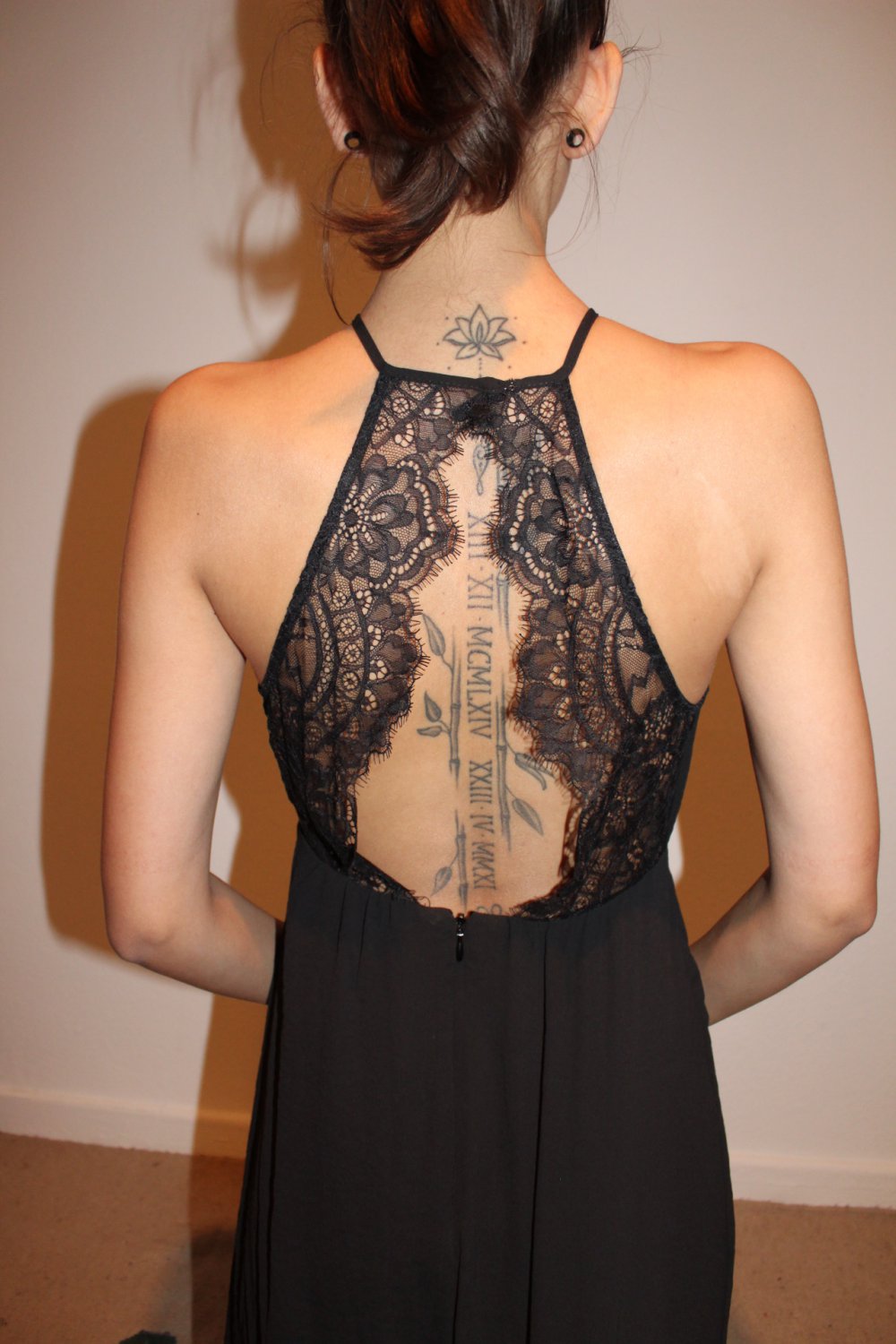 Langes Kleid mit Spitze Neu H&M Abikleid Abendkleid