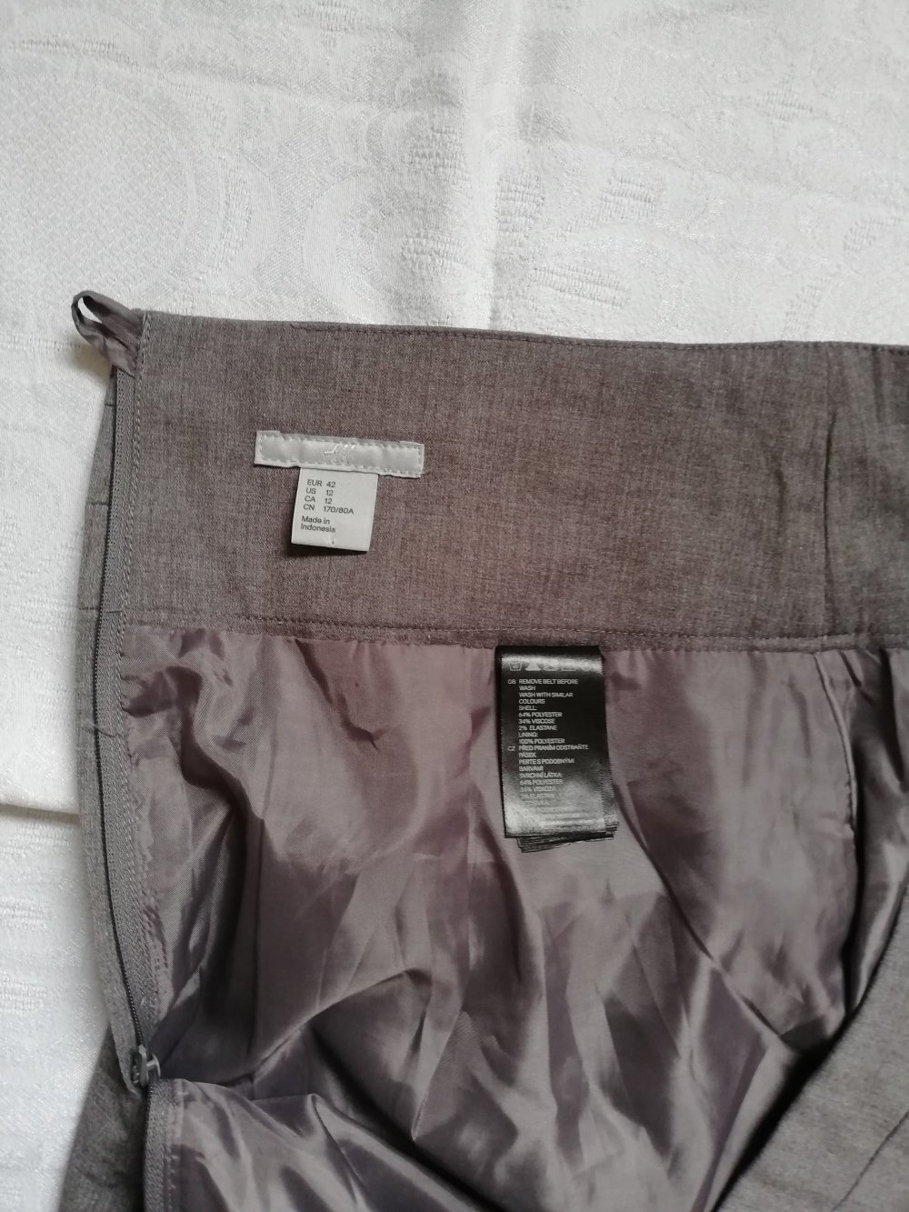 Schicker Rock high waist in Grau von H&M