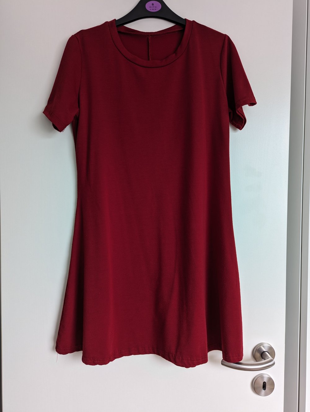 Rotes Sommerkleid A-Linie 