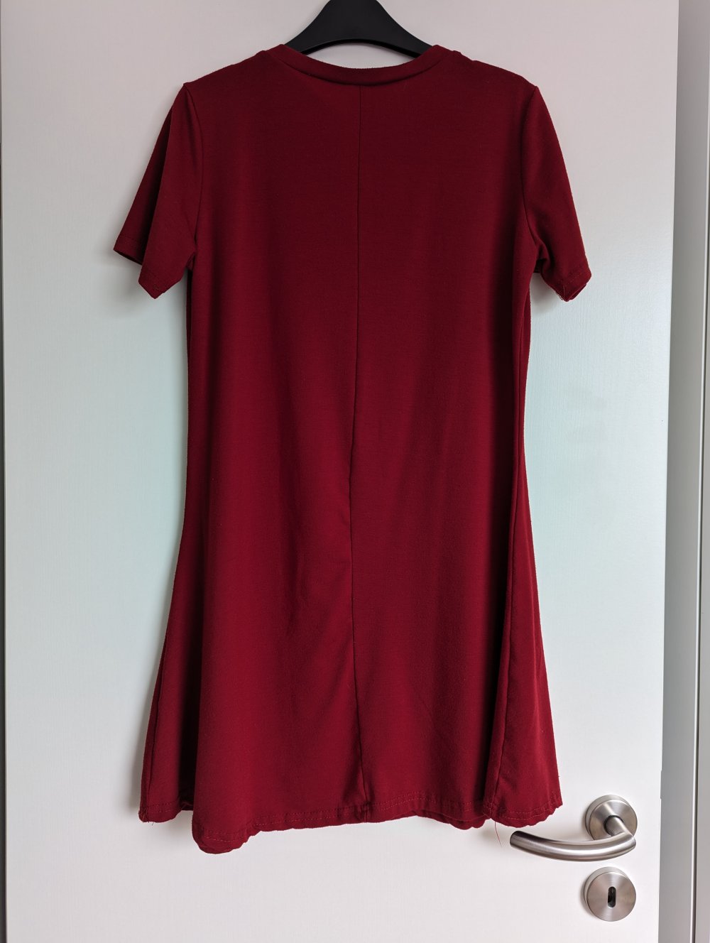 Rotes Sommerkleid A-Linie 