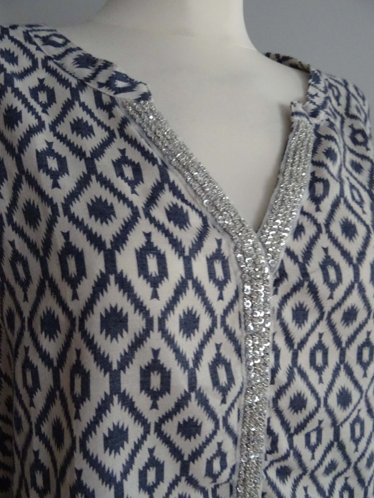 Bluse mit Ethno-Muster