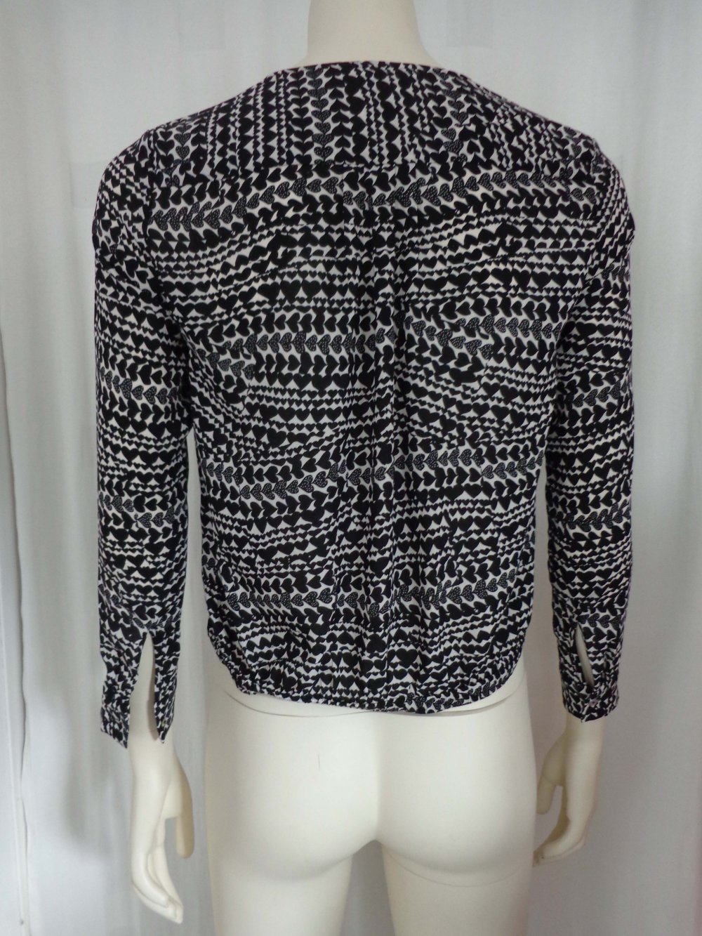 Bluse mit Herzmuster