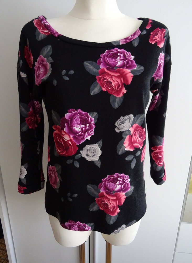 Sweater mit Blumen-Motiv