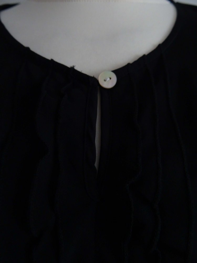 schwarze Satinbluse -NEU-