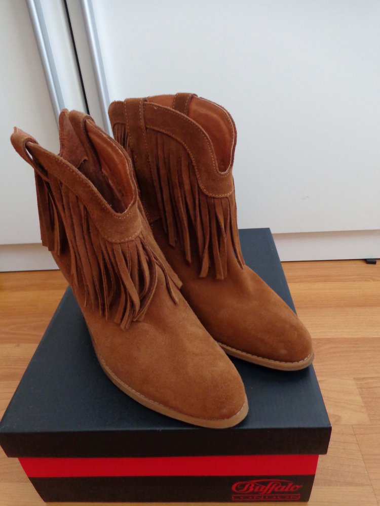 Stiefeletten mit Fransen -NEU-