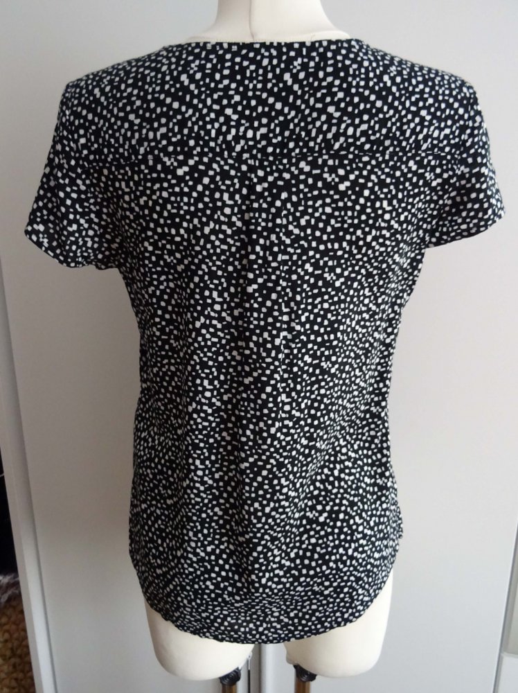 Shirt in schwarz-weiß