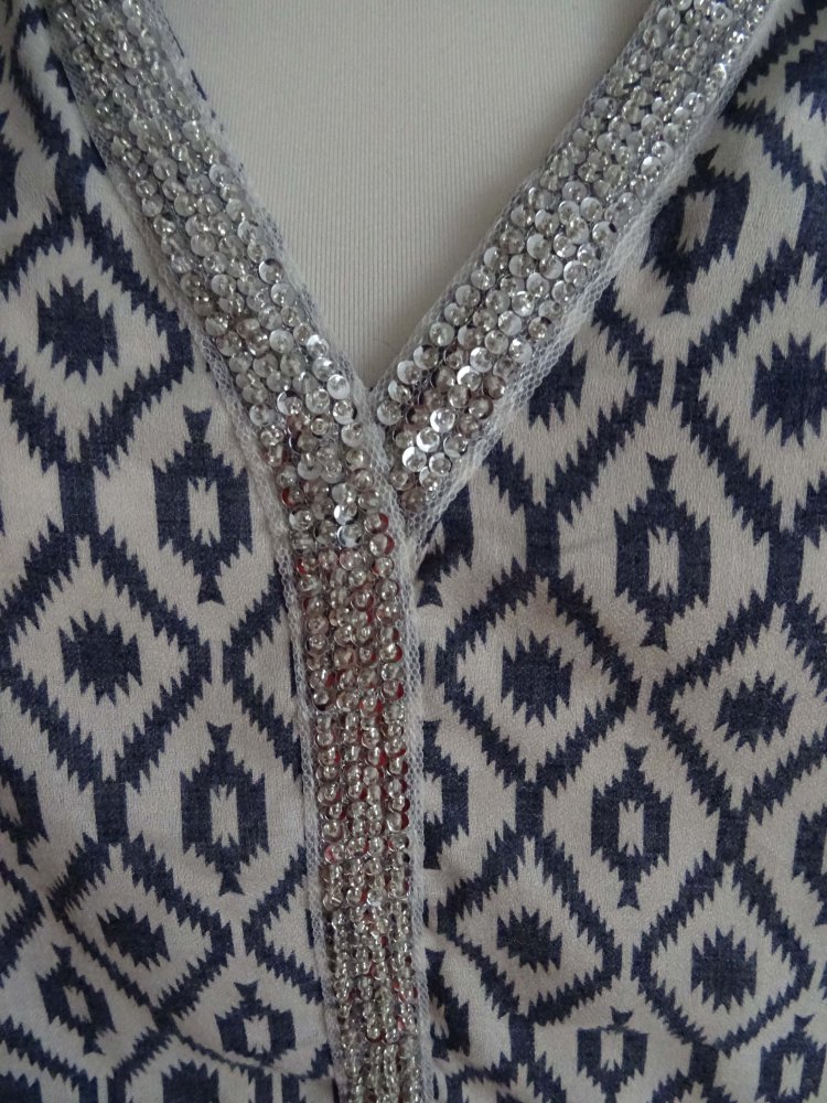 Bluse mit Ethno-Muster