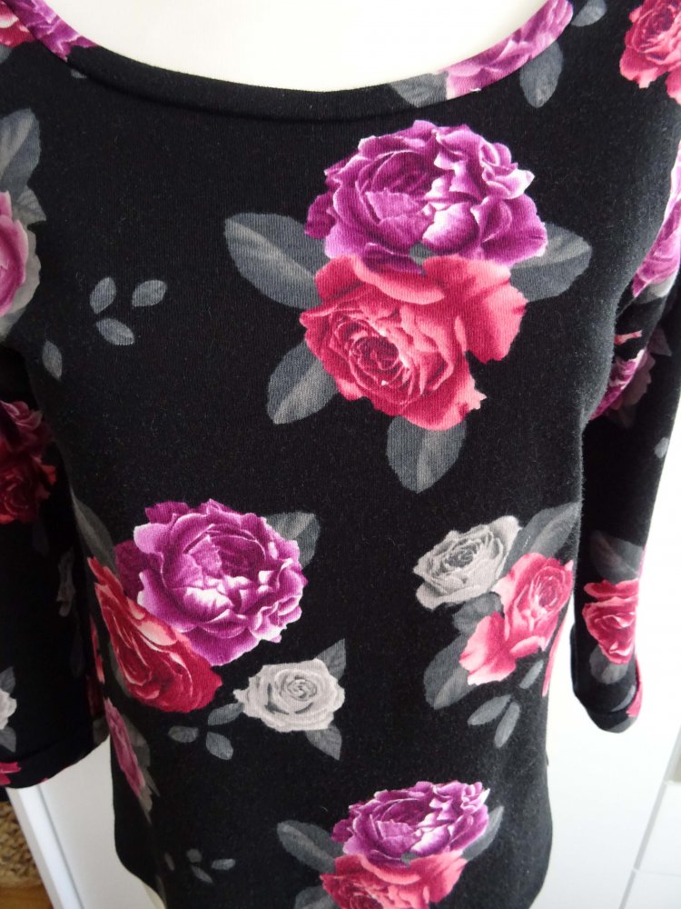 Sweater mit Blumen-Motiv