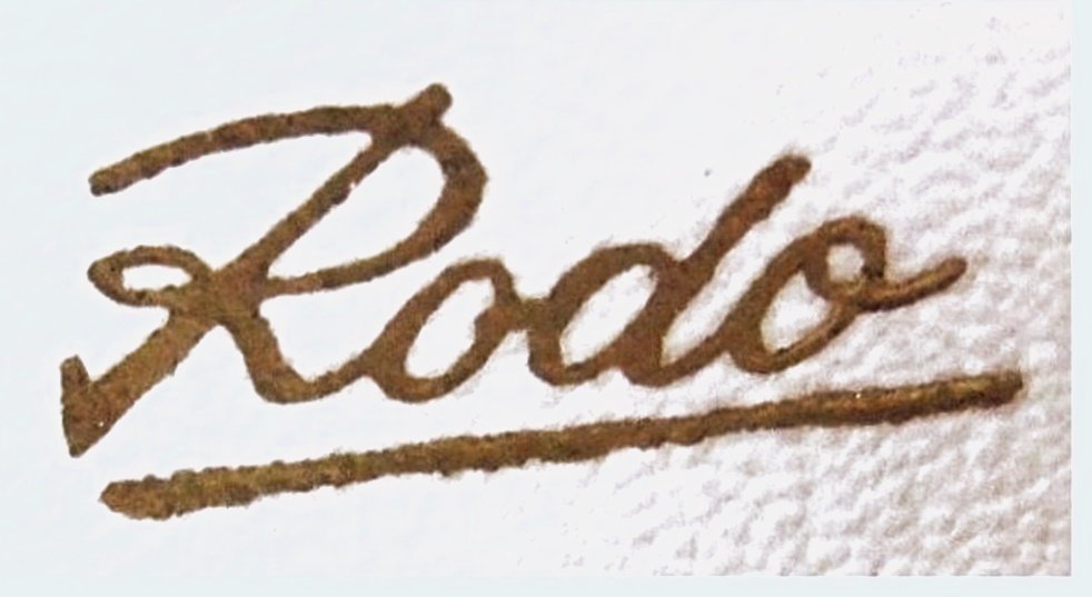 RODO Pochette Design Damen-Tasche , Bast-geflochten - maisfarbig