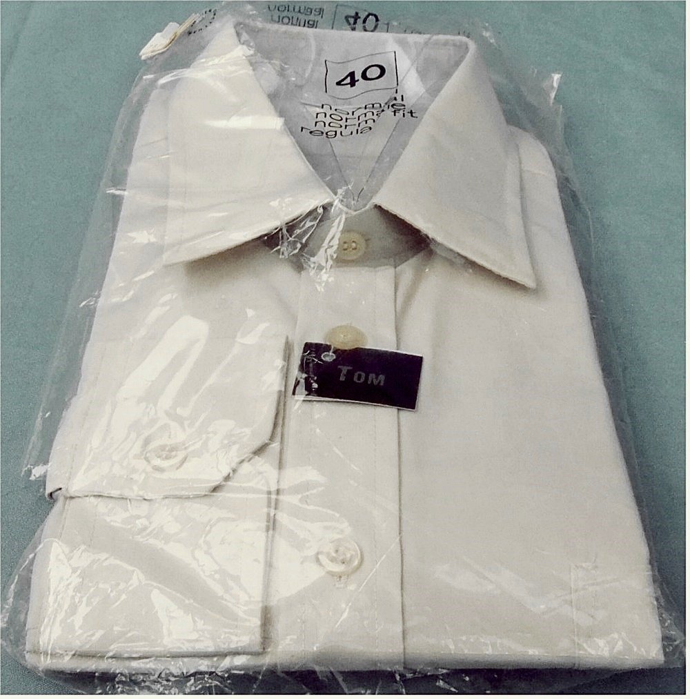 Neu : TOM Herrenhemd Oberhemd Businesshemd Hemd Cityhemd - Gr. 40 hellbeige