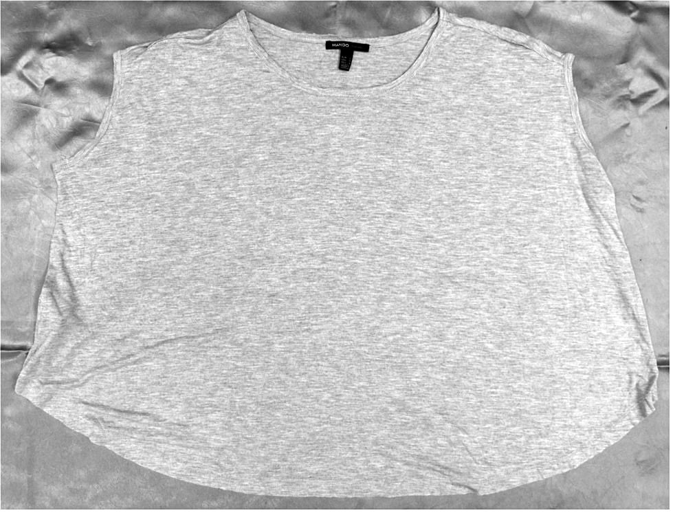 Mango T-Shirt - ärmellos - grau - Größe L