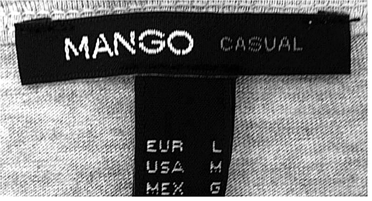 Mango T-Shirt - ärmellos - grau - Größe L