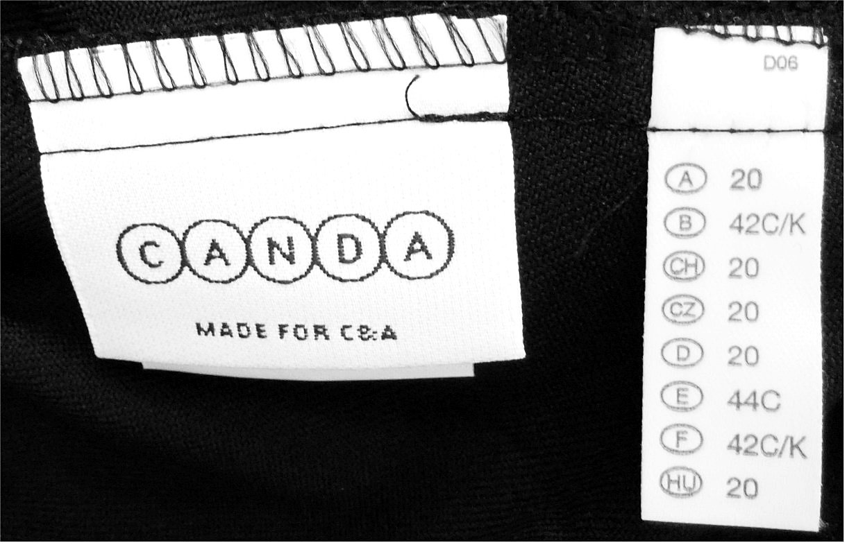 Canda / C&A  - Bundfalten-Hose dunkelblau - Größe 20