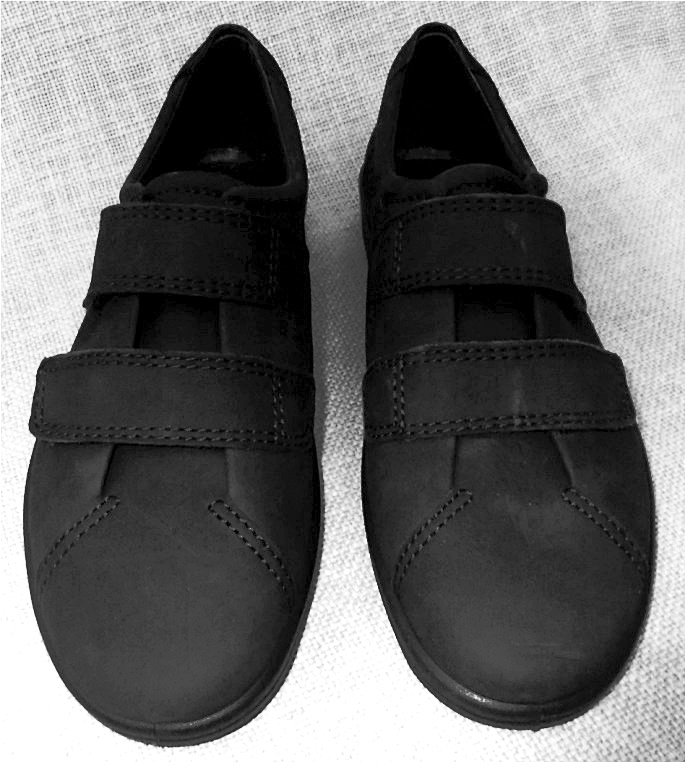 Ecco Damen Schuhe - Halbschuhe Klettschuhe - echtes Kalbsnappaleder - Größe 38