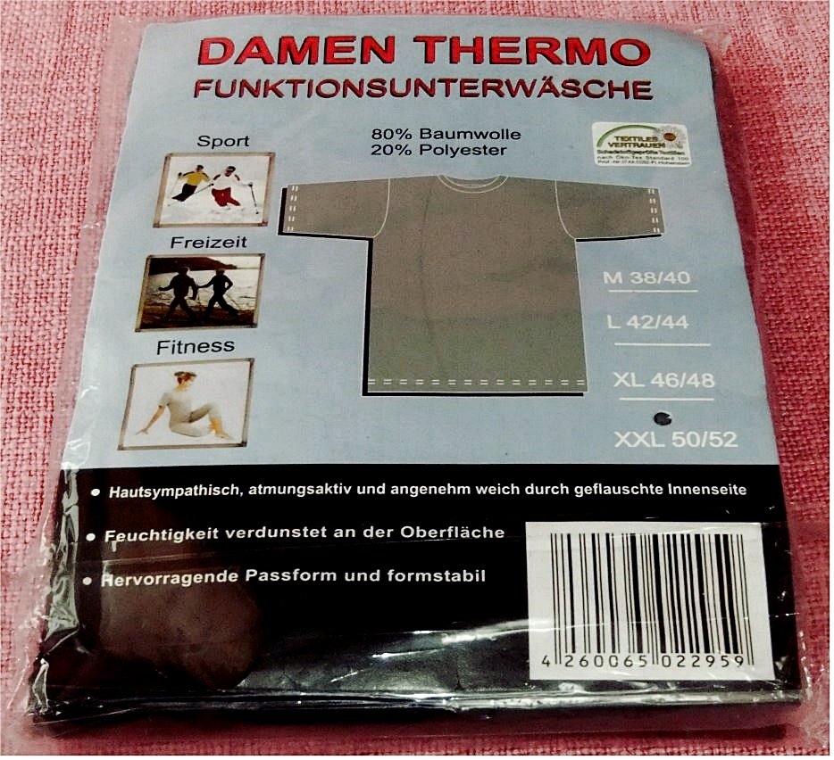 Damen Thermo Funktionsunterwäsche - Unterhemd und Unterhose - Gr. XXL und Gr. XL - Neu / OVP