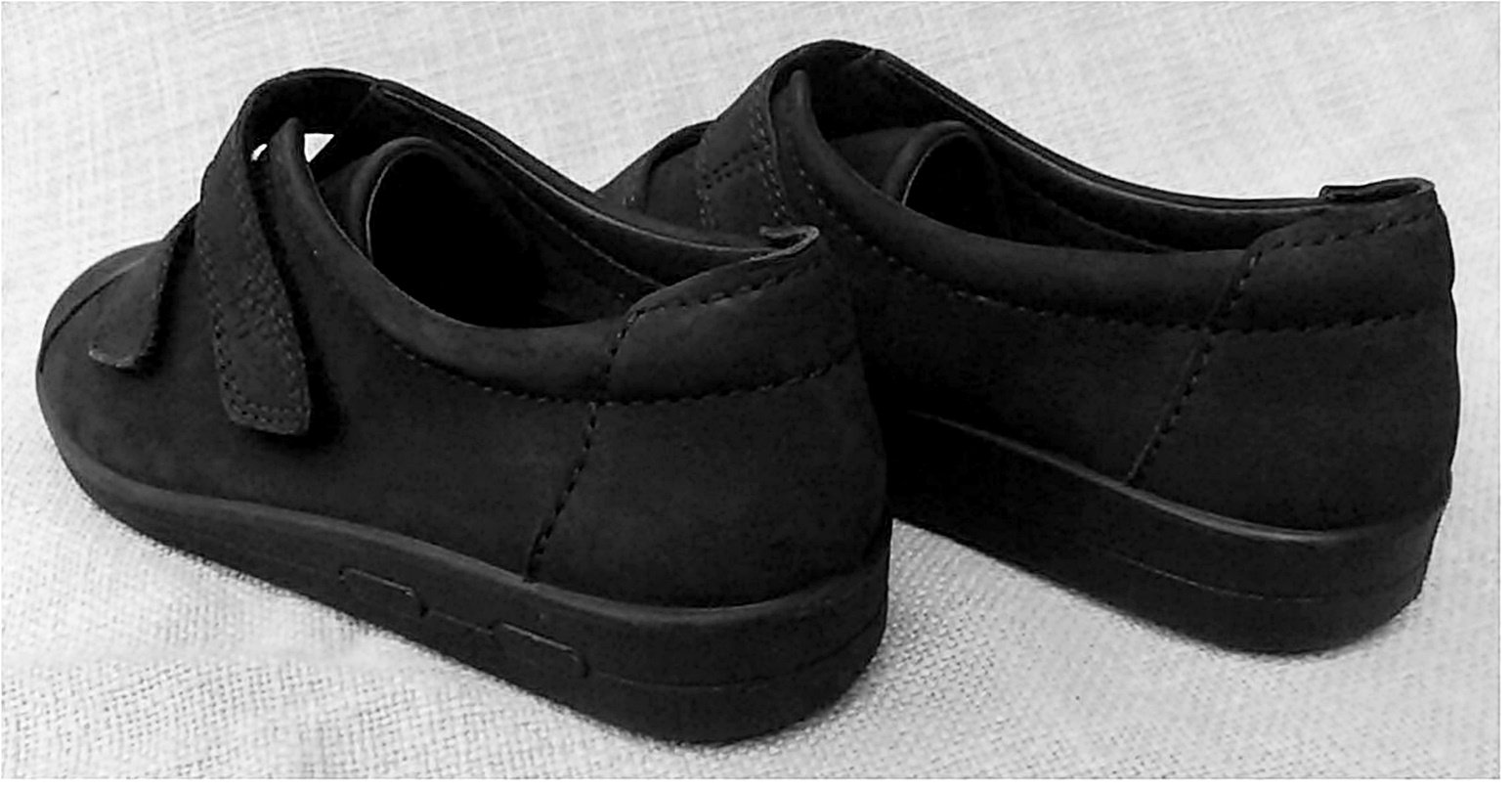 Ecco Damen Schuhe - Halbschuhe Klettschuhe - echtes Kalbsnappaleder - Größe 38