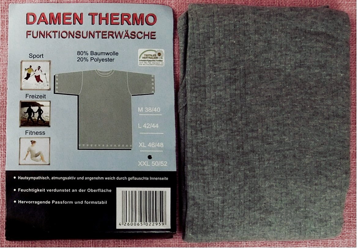Damen Thermo Funktionsunterwäsche - Unterhemd und Unterhose - Gr. XXL und Gr. XL - Neu / OVP