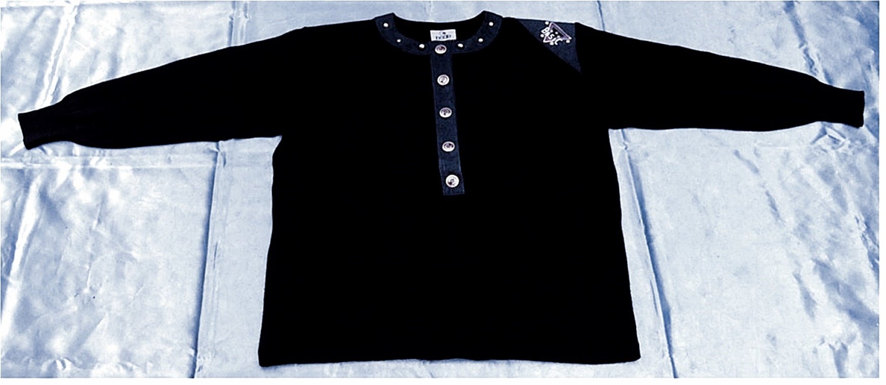 Pullover von bode - Mit Knöpfen - Dunkelblau - Größe 42 