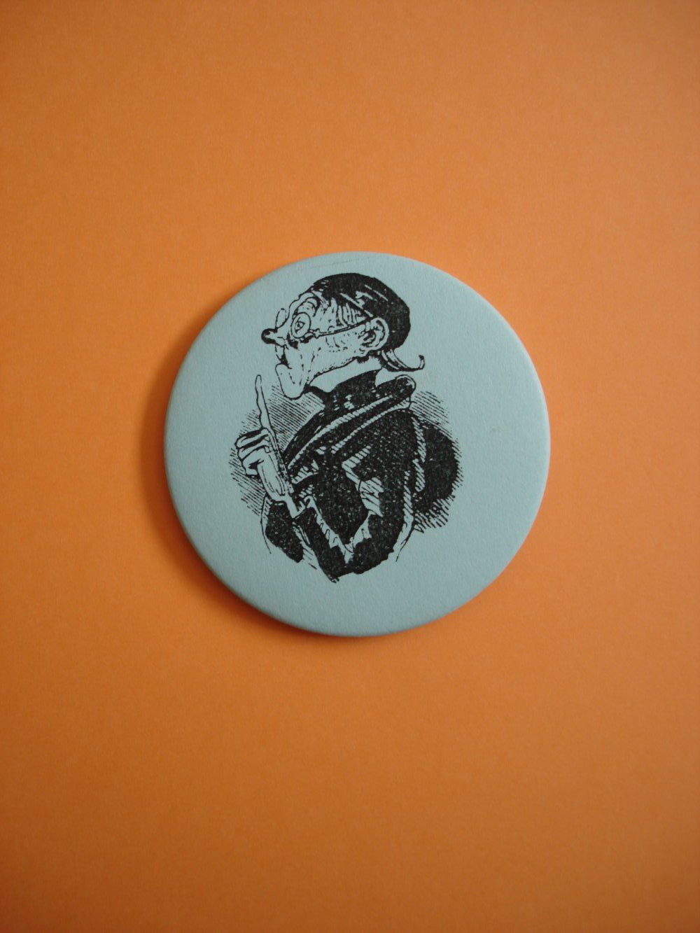 Button Lehrer Lämpel Max und Moritz