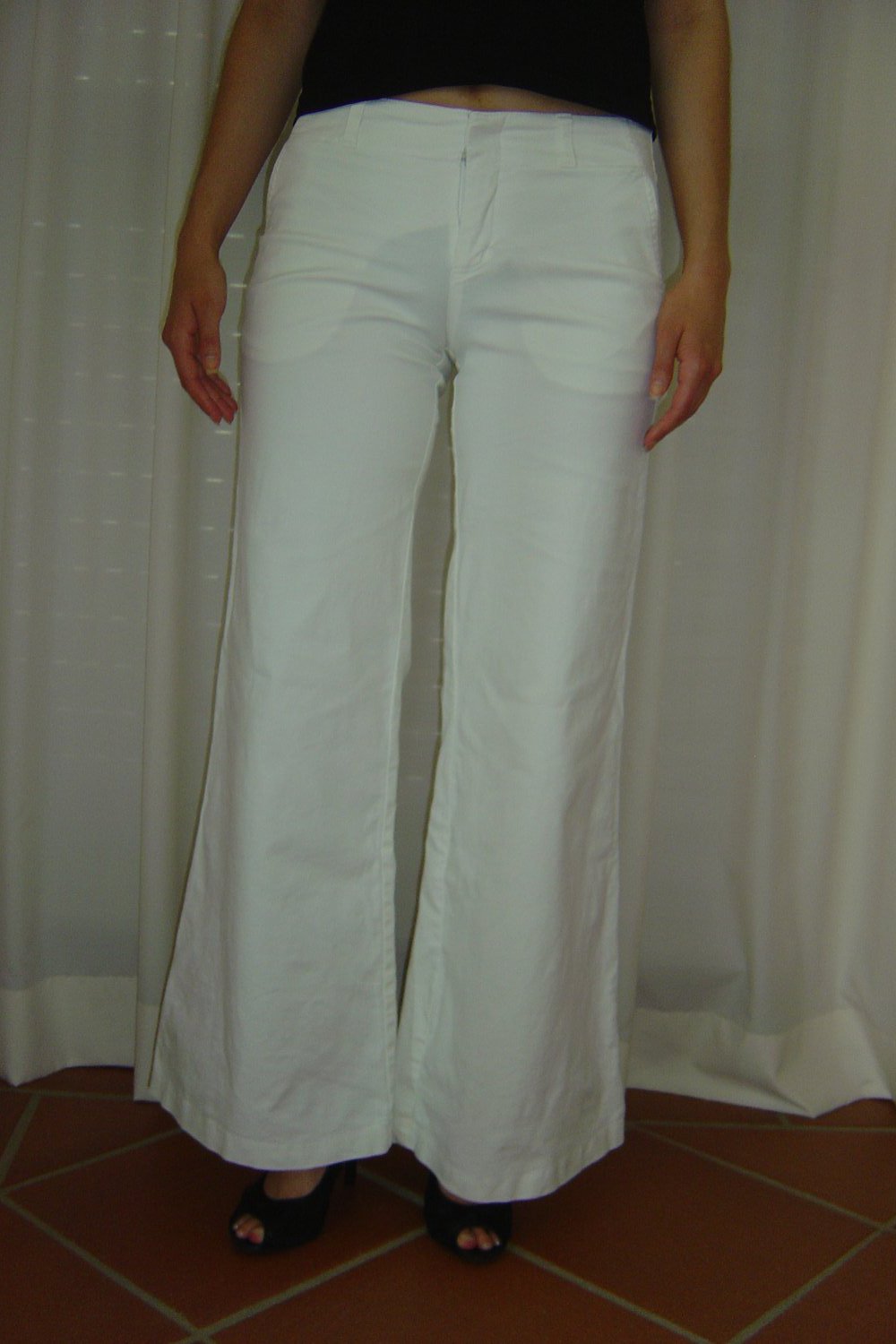 Weiße Sommerhose von Street One, Modell Alyssa superlong, stretch