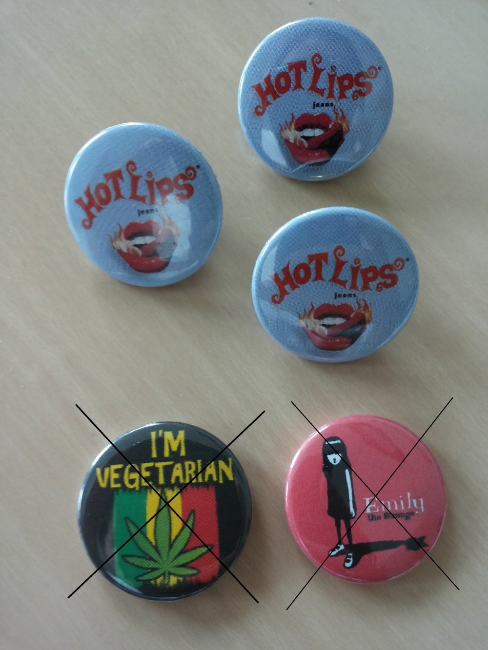 Hotlips Buttons
