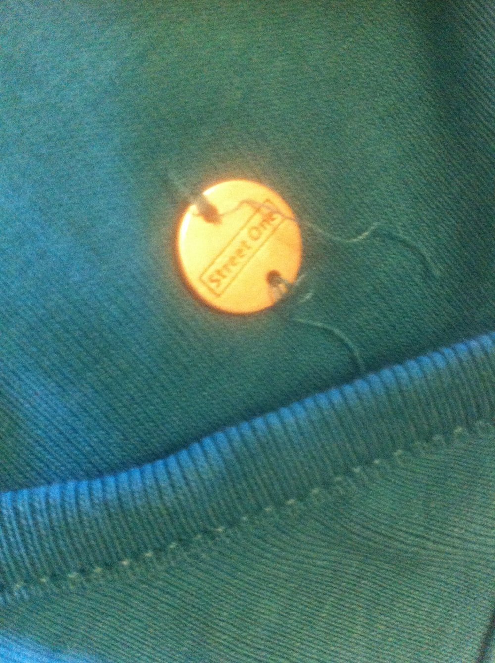 Street One - wickel shirt, 40, türkis BW