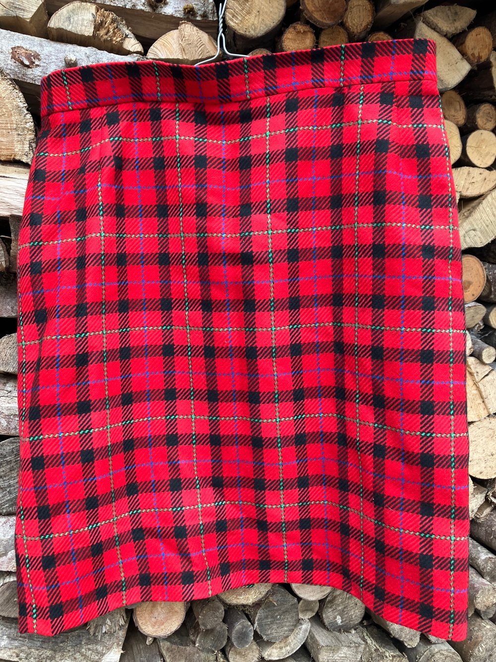 Karo Mini-(knielg.) Rock, Topzustand, neuwertig, 42, rot