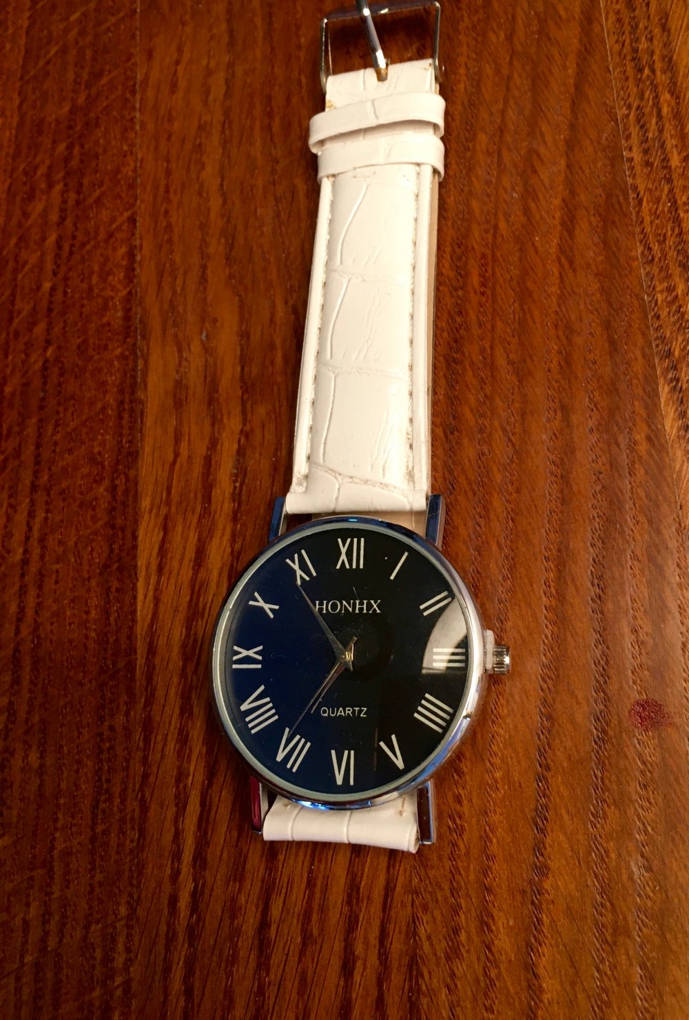 neue Da.Quartz Uhr , dkl.blau Zifferblatt, gr. röm.Zahlen, 