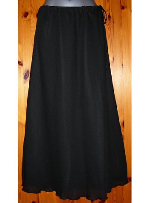 langer Rock Maxirock schwarz Gothic Gr. 38