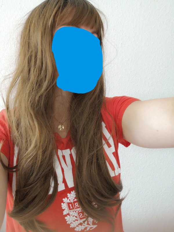 Langhaarperücke braun