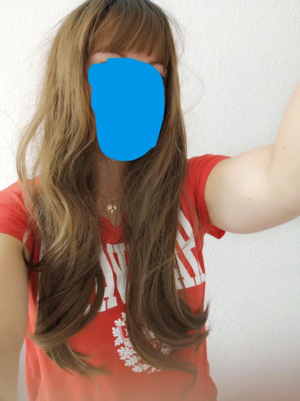 Langhaarperücke braun