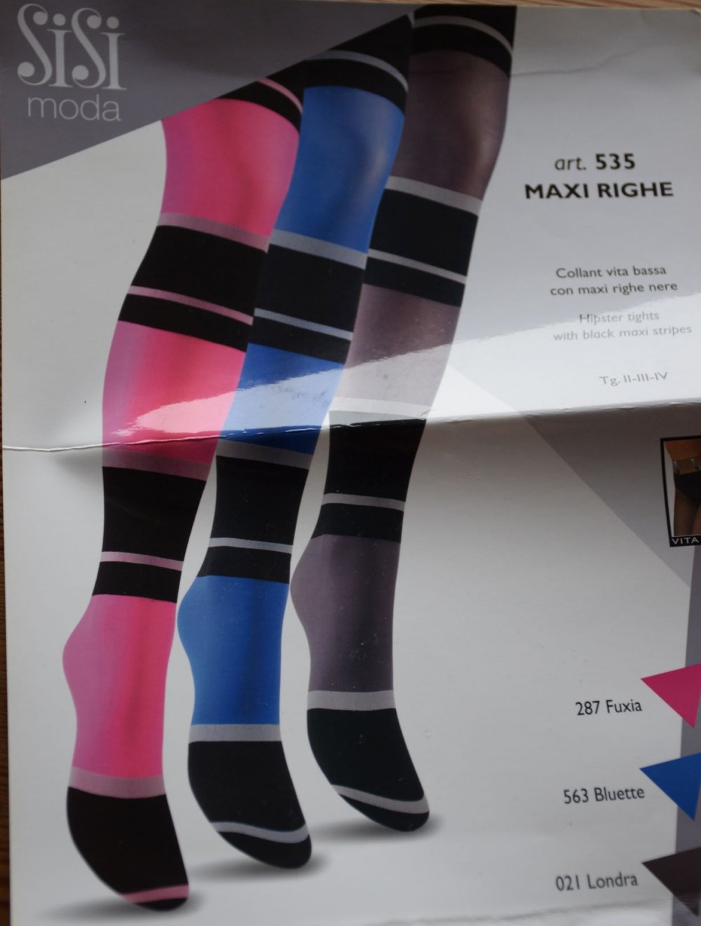 SISI - Extravagante Strumpfhose Gr. 1 36/38 - neu