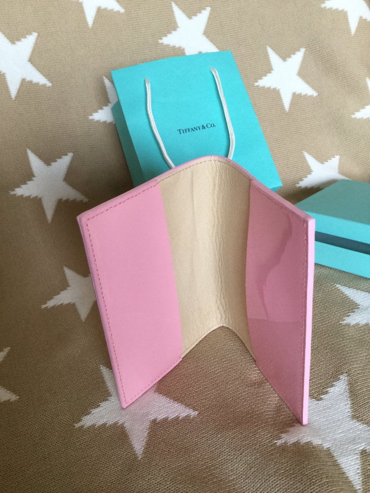 Original Tiffany & Co. Passhülle Passport Cover Lackleder New York 5th Avenue