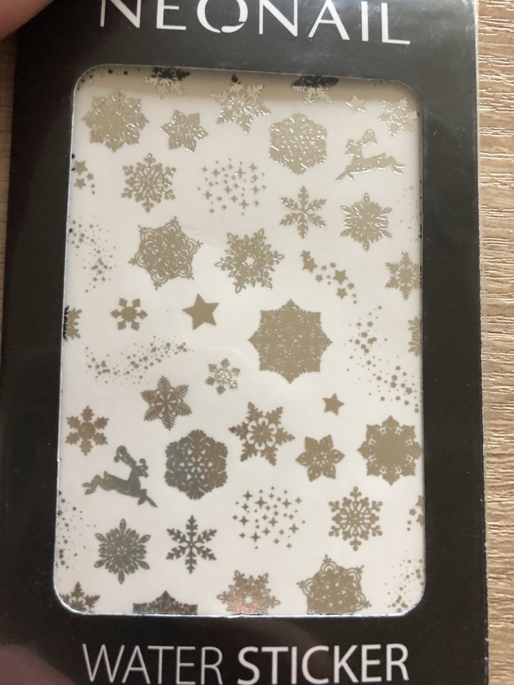 Neue NeoNail Water Sticker Silber Weihnachten Winter OVP