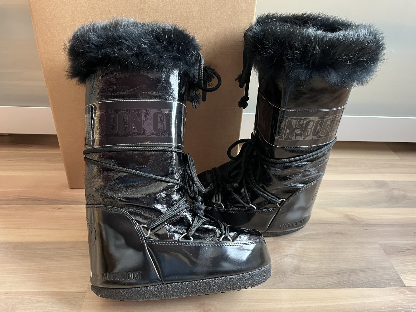 Tecnica Moon Boots 35-38 Lack Y2K Stiefel Fell Vintage