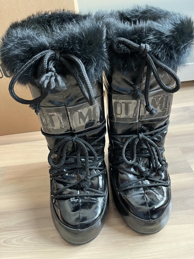 Tecnica Moon Boots 35-38 Lack Y2K Stiefel Fell Vintage