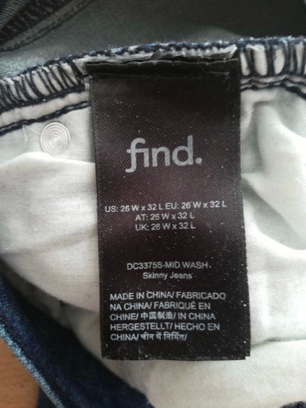 Find Demin skinny Jeans W26 L32 mid wash 
